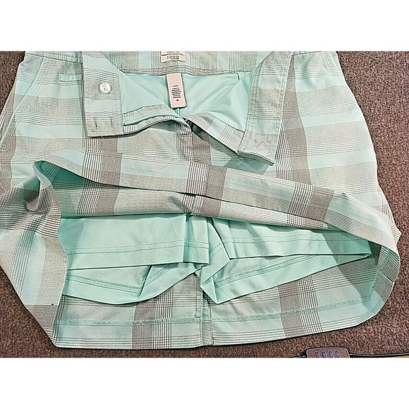 Izod XFG Cool FX Tennis Skirt Skort Mint Green Geometric Design Womens Size 14 - Picture 5 of 6